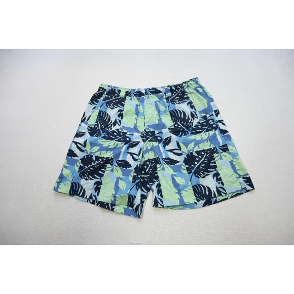 Columbia PFG Swim Trunks Omni-Shade Fishing Shorts Floral 6" INS Mens Sz Medium - Picture 1 of 8